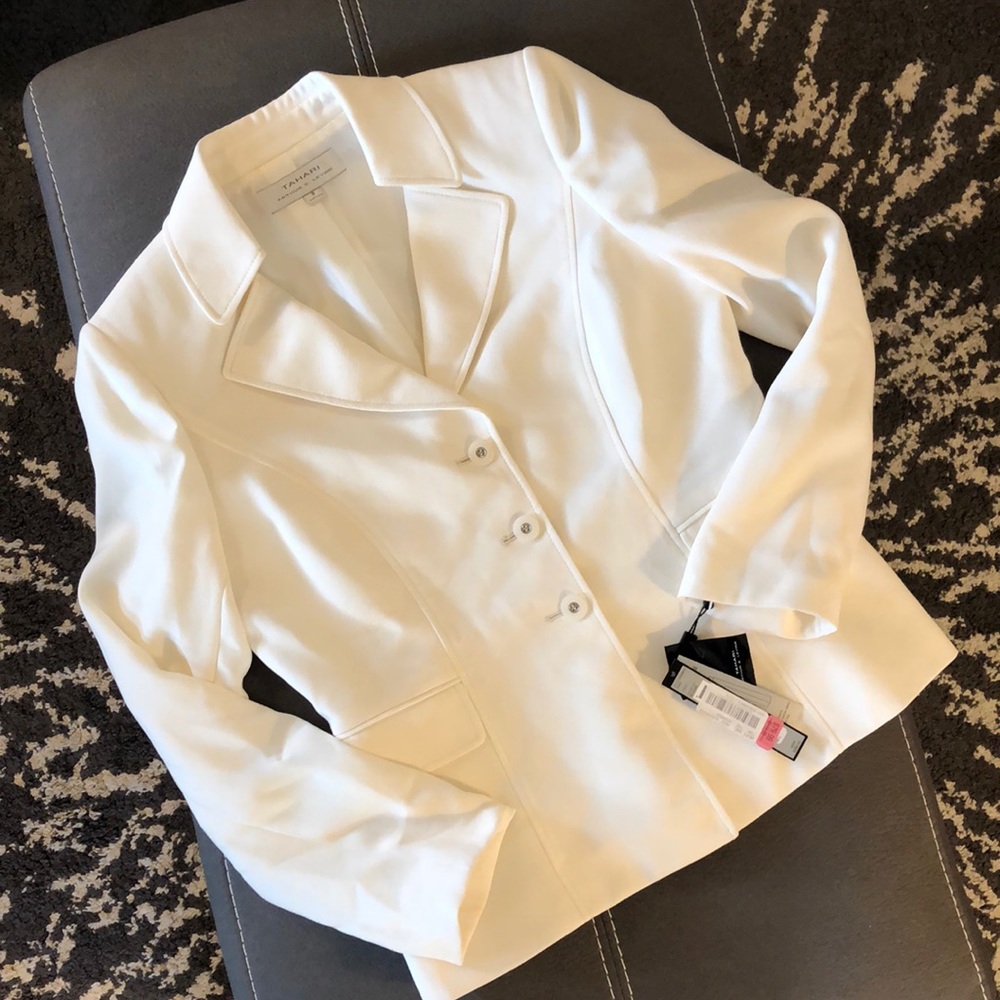 Tahari by Arthur S. Levine cream color suit